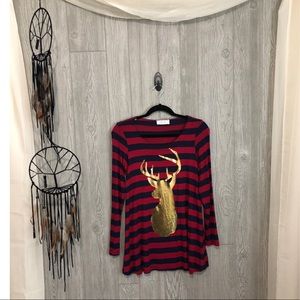 Reindeer Holiday Tunic